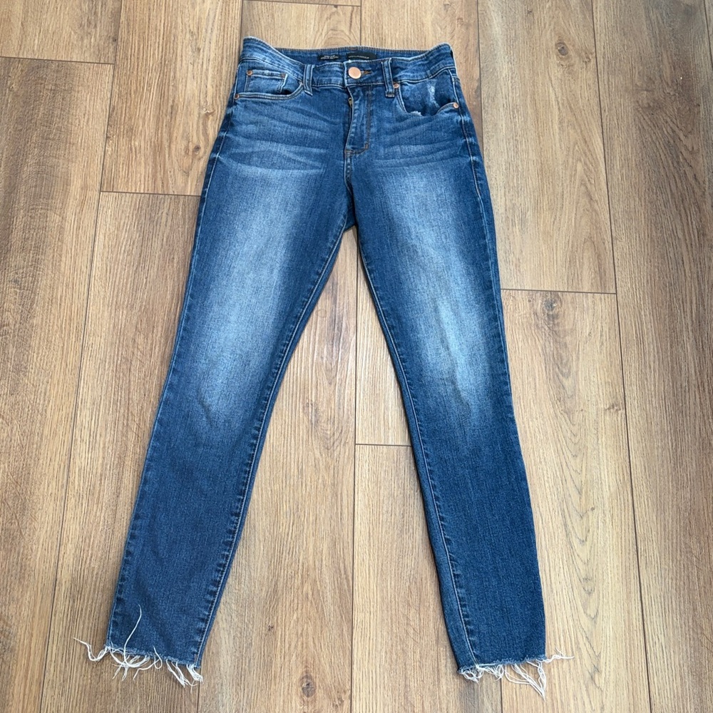 See Thru Soul High Rise Ankle Skinny Jeans size 25